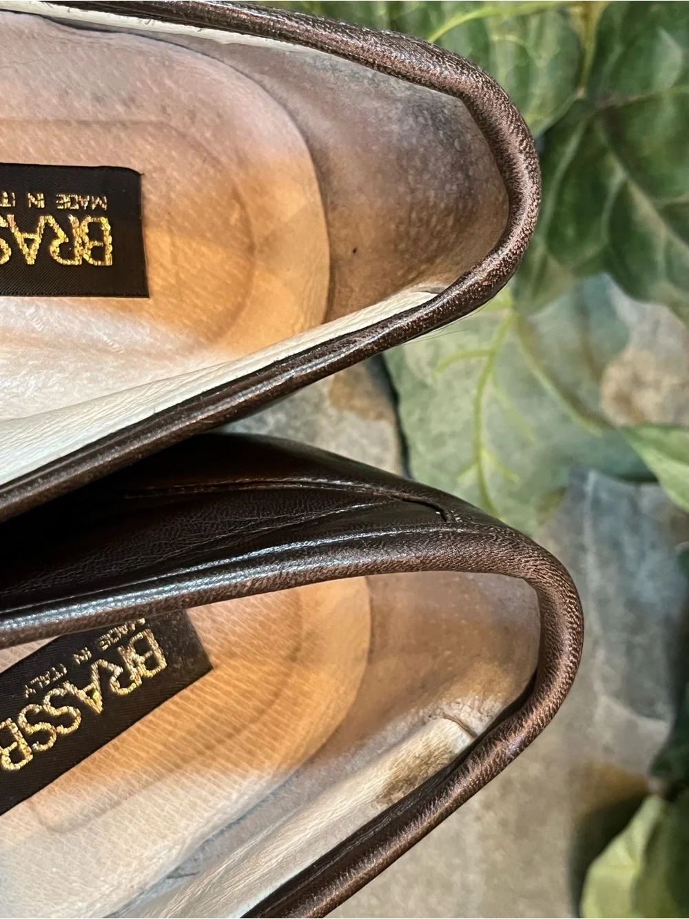 Brass Boot Smooth Leather Dress Loafers Brown Italy 85354 Men's Size 10.5M